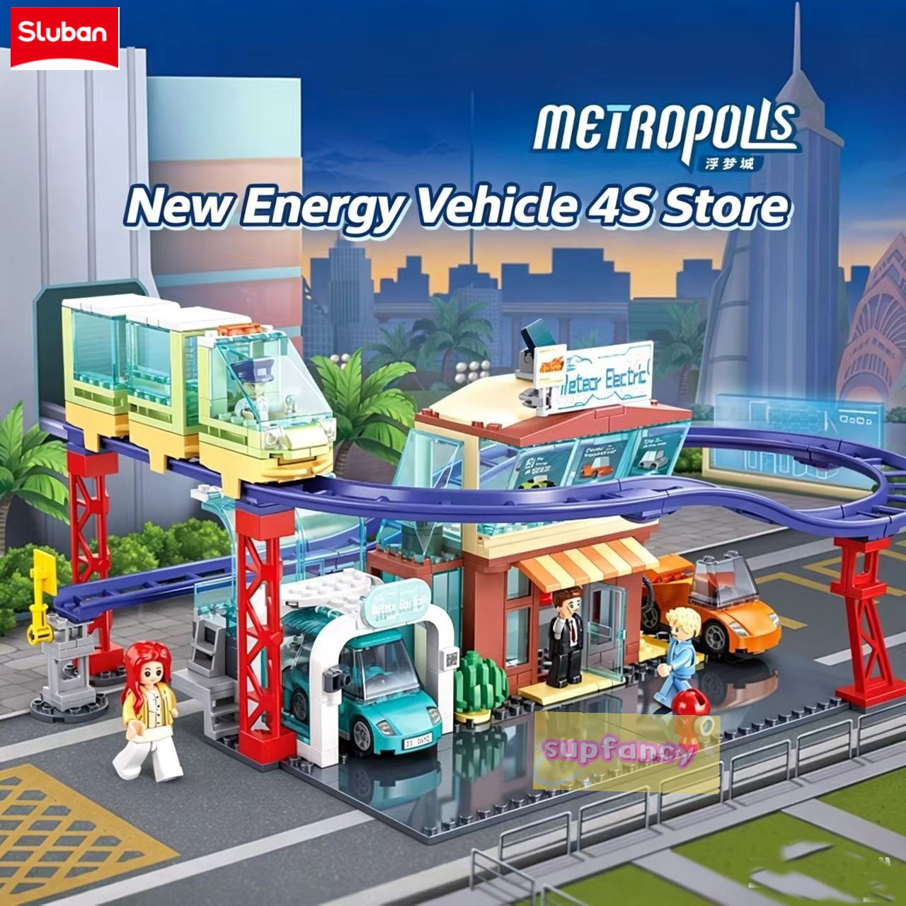 Renewable Energy Kids - سلوبان 379 قطعة مكعبات بناء مشهد