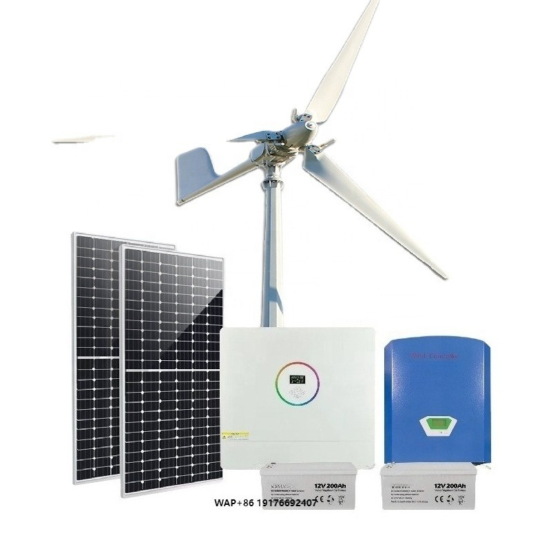 Renewable Energy Wind Solar - نظام طاقة متجددة هجين كامل بقدرة