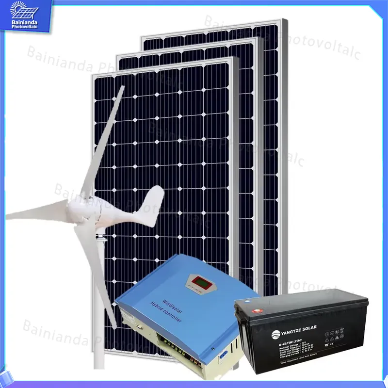 نظام توربينات الرياح الشمسية ا - مراجعة Renewable Energy Wind Solar وسعره