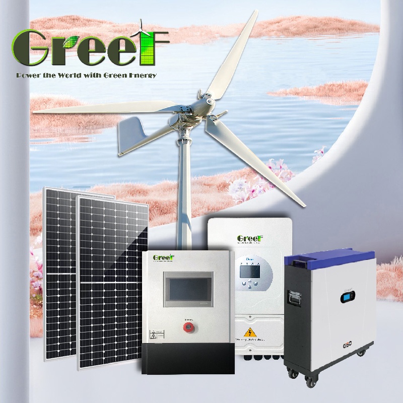 نظام طاقة متجددة هجين كامل بقد - مراجعة Renewable Energy Wind Solar وسعره