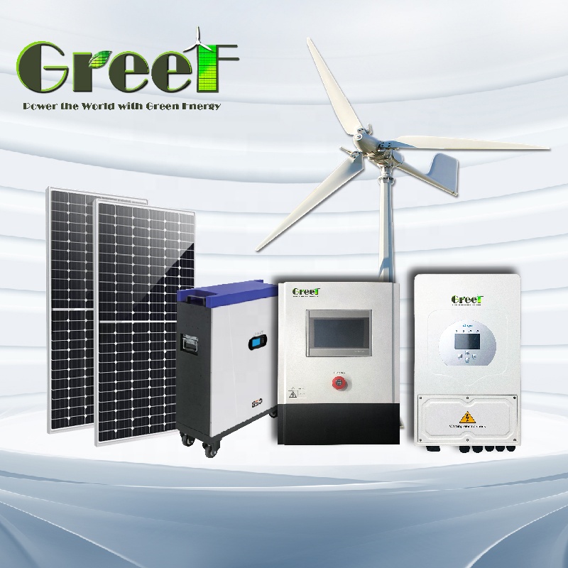 نظام طاقة متجددة هجين كامل بقد - مراجعة Renewable Energy Wind Solar وسعره
