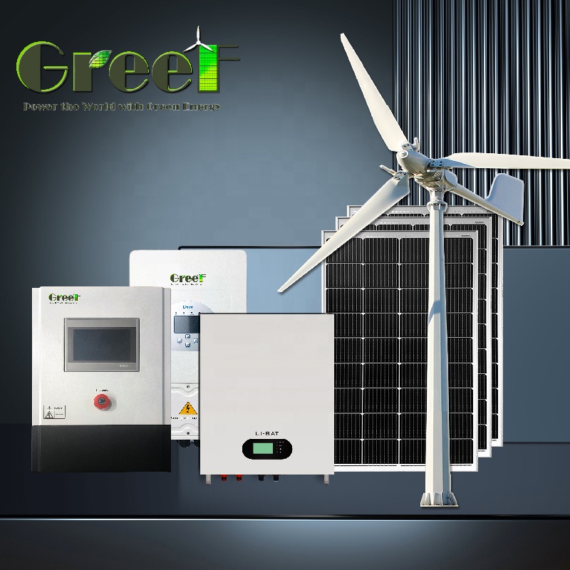 نظام طاقة متجددة هجين كامل بقد - مراجعة Renewable Energy Wind Solar وسعره